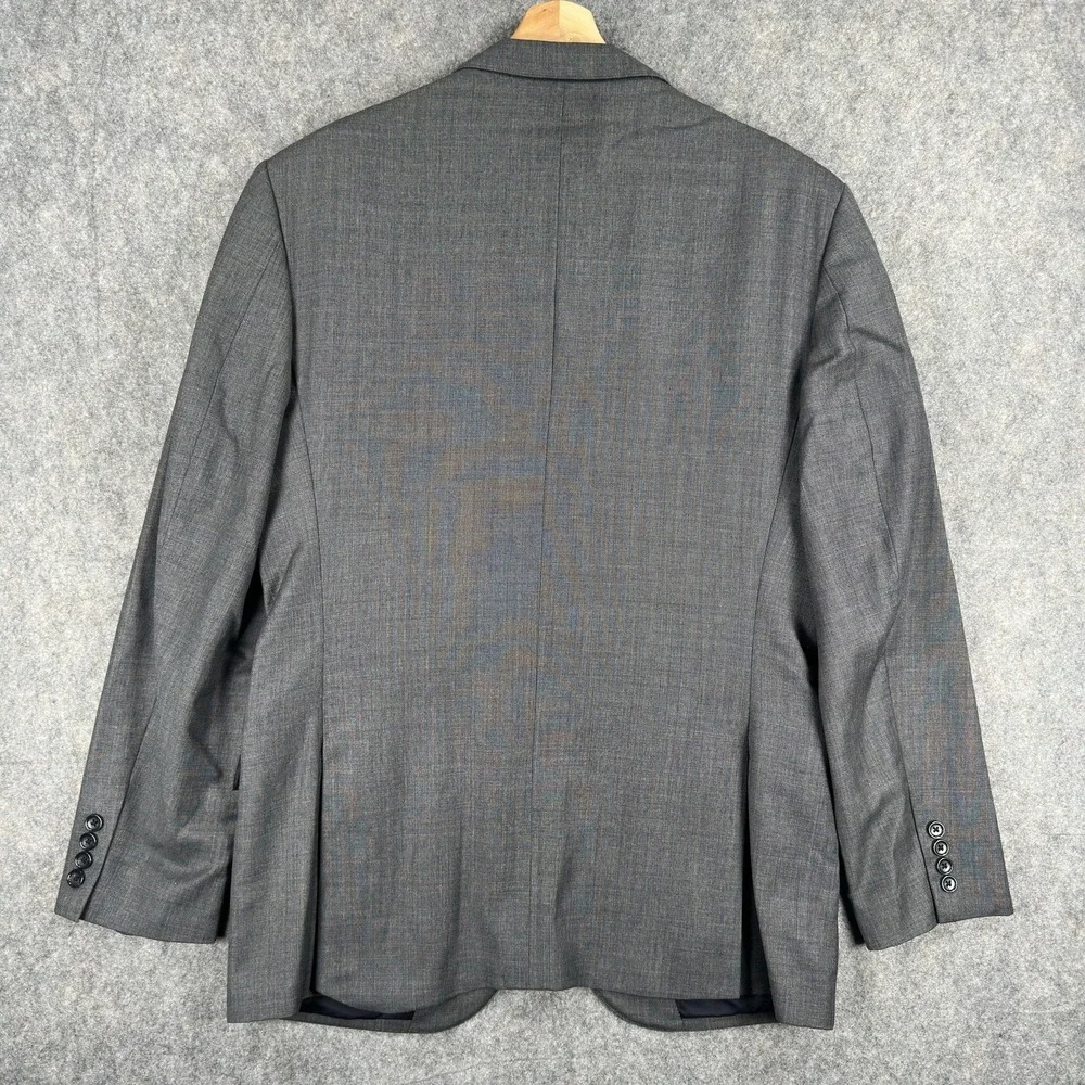 J Crew Ludlow‎ Blazer Mens 44R Gray Wool Two Button Jacket Tollegno 1900